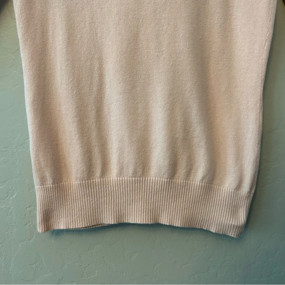 Merona light pink ruffle front button cardigan size XS - Image 13