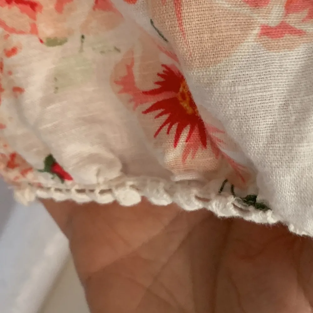 ZARA Linen Button Front Dress Sz: L - Image 8