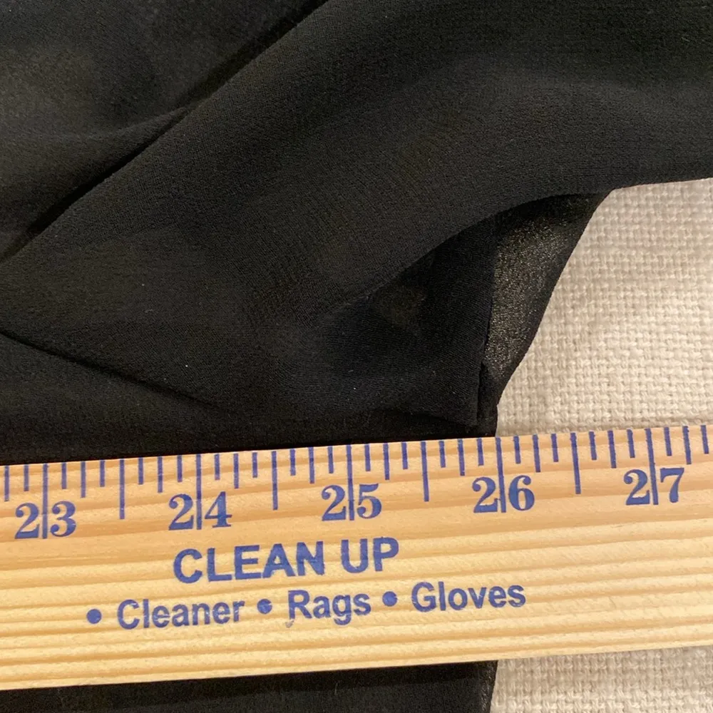 Ambiance Apparel Black Sheer Button Down long Sleeve size 1X - Image 7