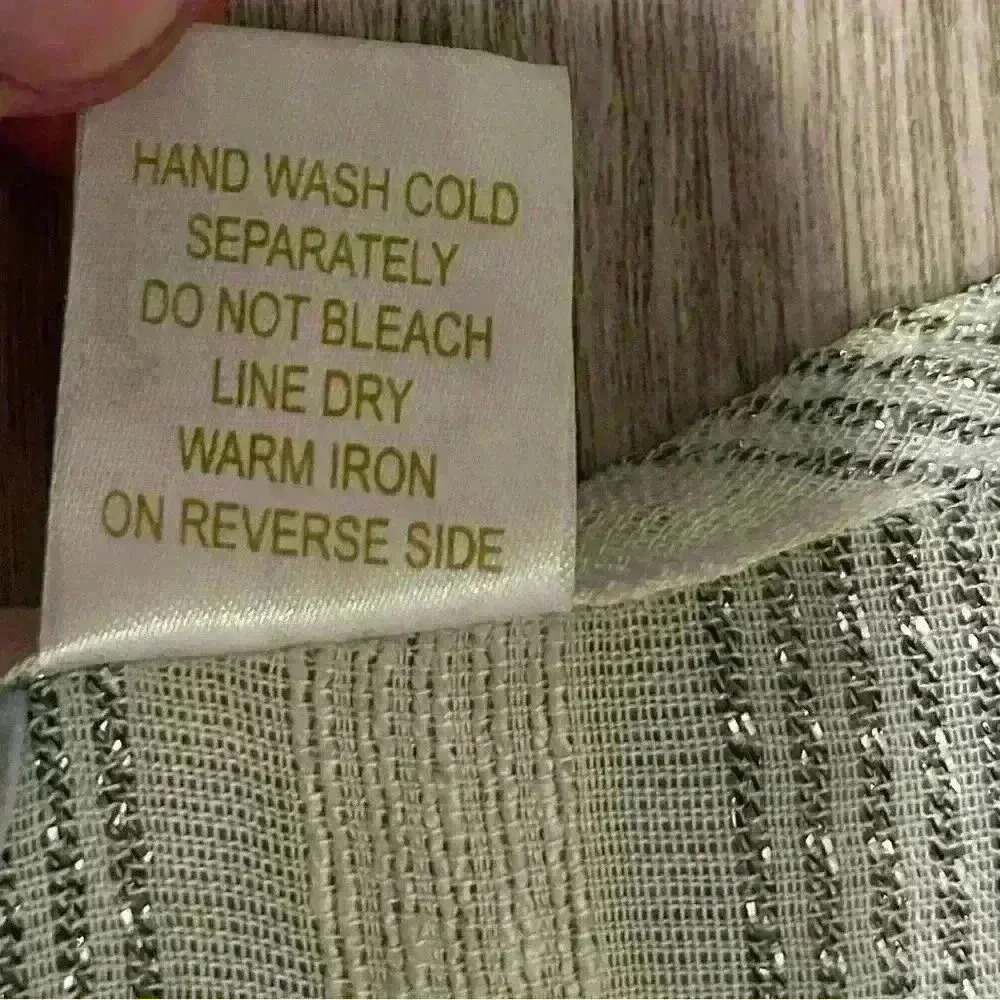 Vintage Dia Women’s Maxi Swim Cover Sheer White Silver Stripe Size M Size M - Image 10