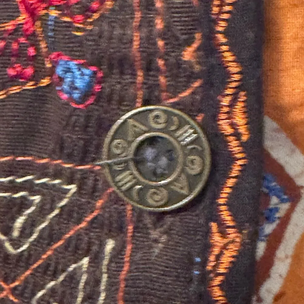 Chico's Patchwork Jacket chico's size 2 (M/L) Boxy waist length textured - Image 9