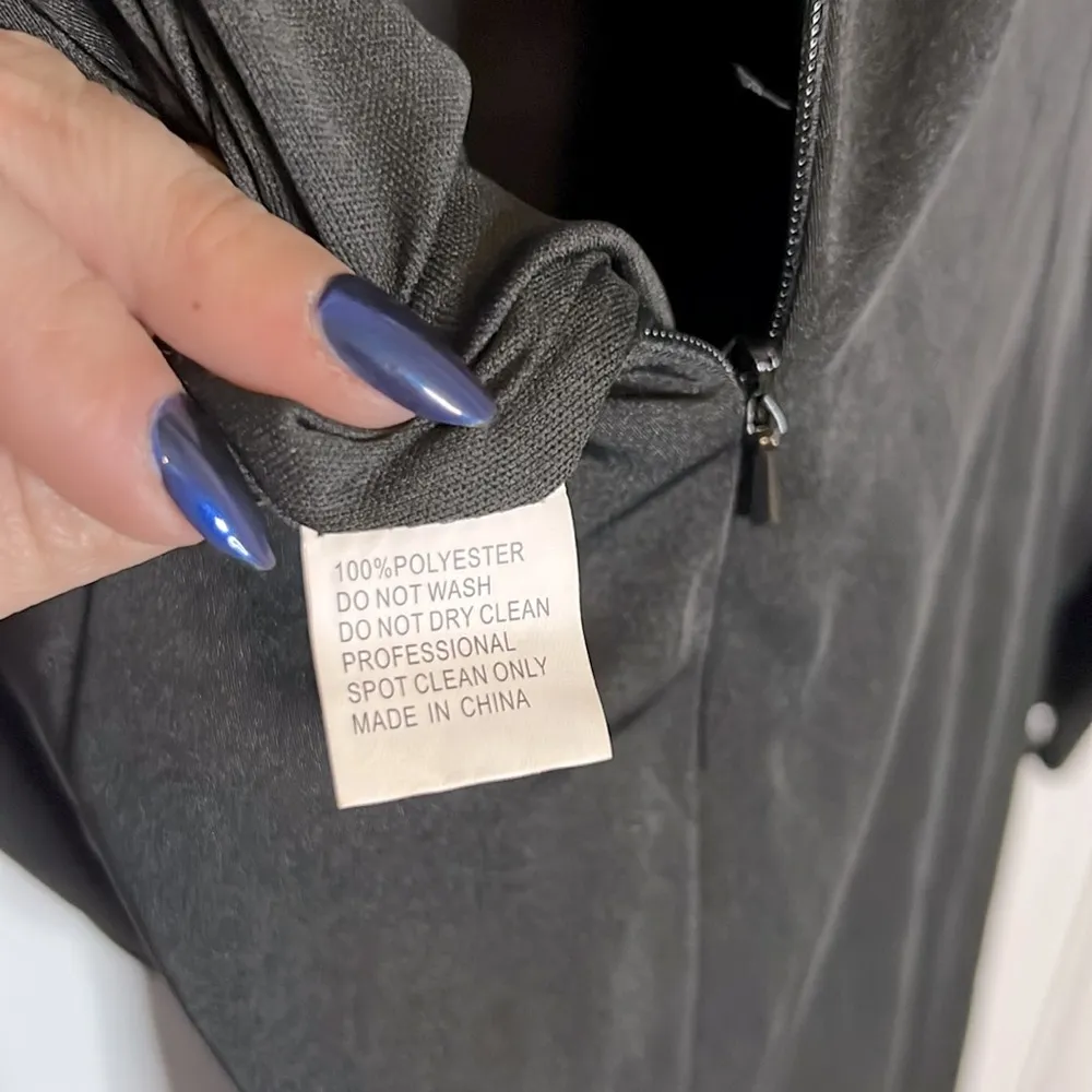 NWT Ieena for  26679 - Rhinestone Fringe Hem Long Sleeve Dress - Image 9