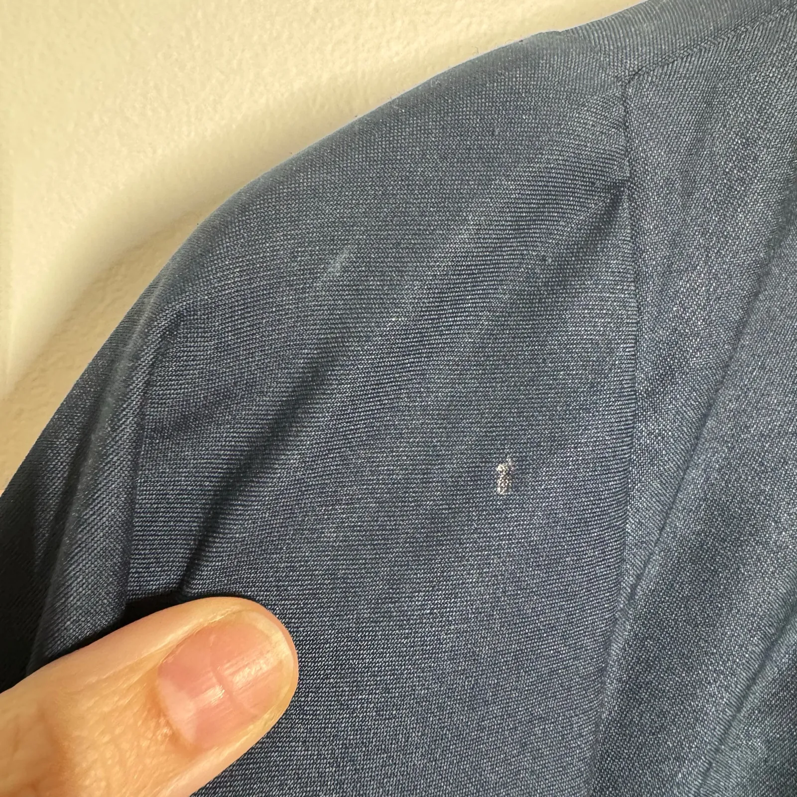 Gretchen Scott Jacket Women S Blue Button Front Synched Waist Minimal Modest - Image 6