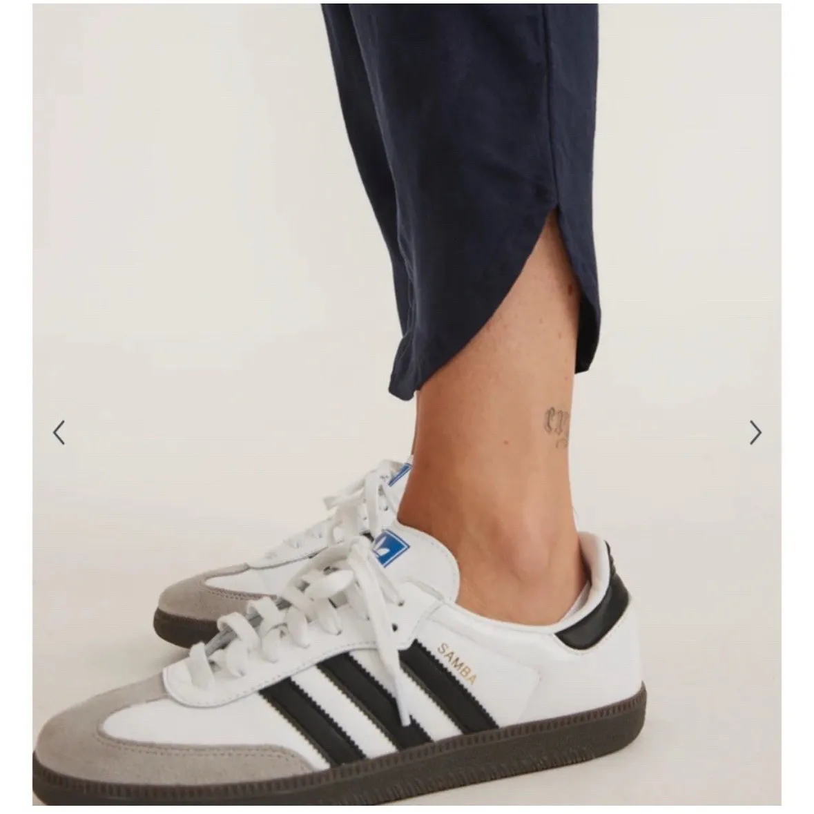 Marine Layer Allison Pants Navy Blue Dolphin Hem Beach Travel Women's Small - Image 11