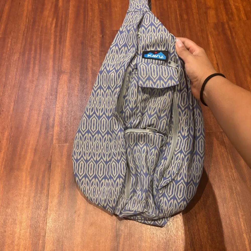 KAVU  Blue Inlay Rope Bag - Image 2