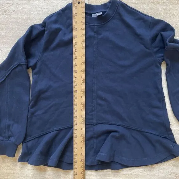 Sweaty‎ Betty Revive Sweatshirt in Dark Blue Size XXS $88 Pullover Flare - Image 4