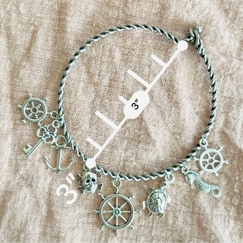 Silver Nautical Charm Bracelet - Image 4