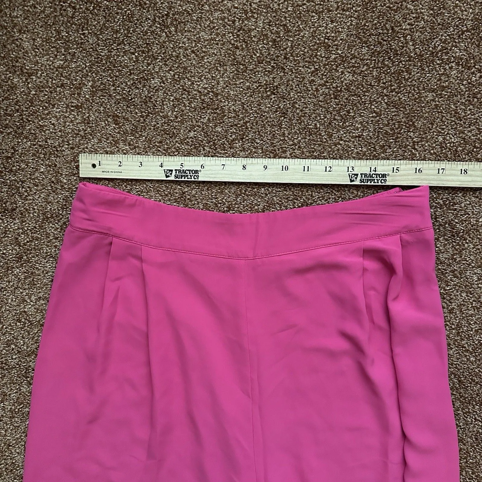 Sugar Lips Pants Women’s Lg Pink Wide Leg High Rise Soft Power Office - Image 7