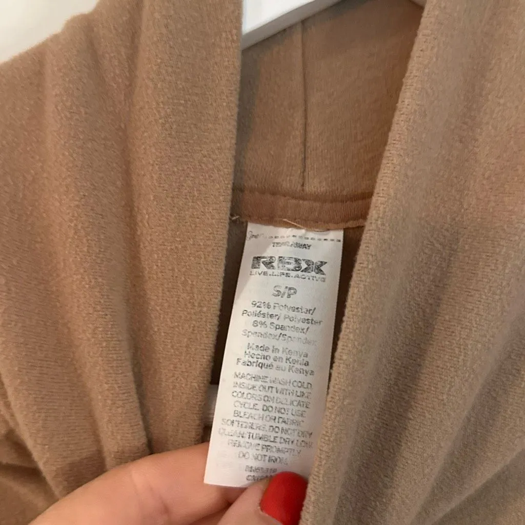 RBX tan elevated sleeve mock neck sweater size small - Image 3