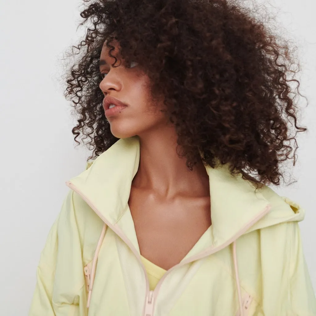 NWT ZARA COMBINATION CROPPED RAINCOAT YELLOW LARGE BLOGGERS FAV - Image 4