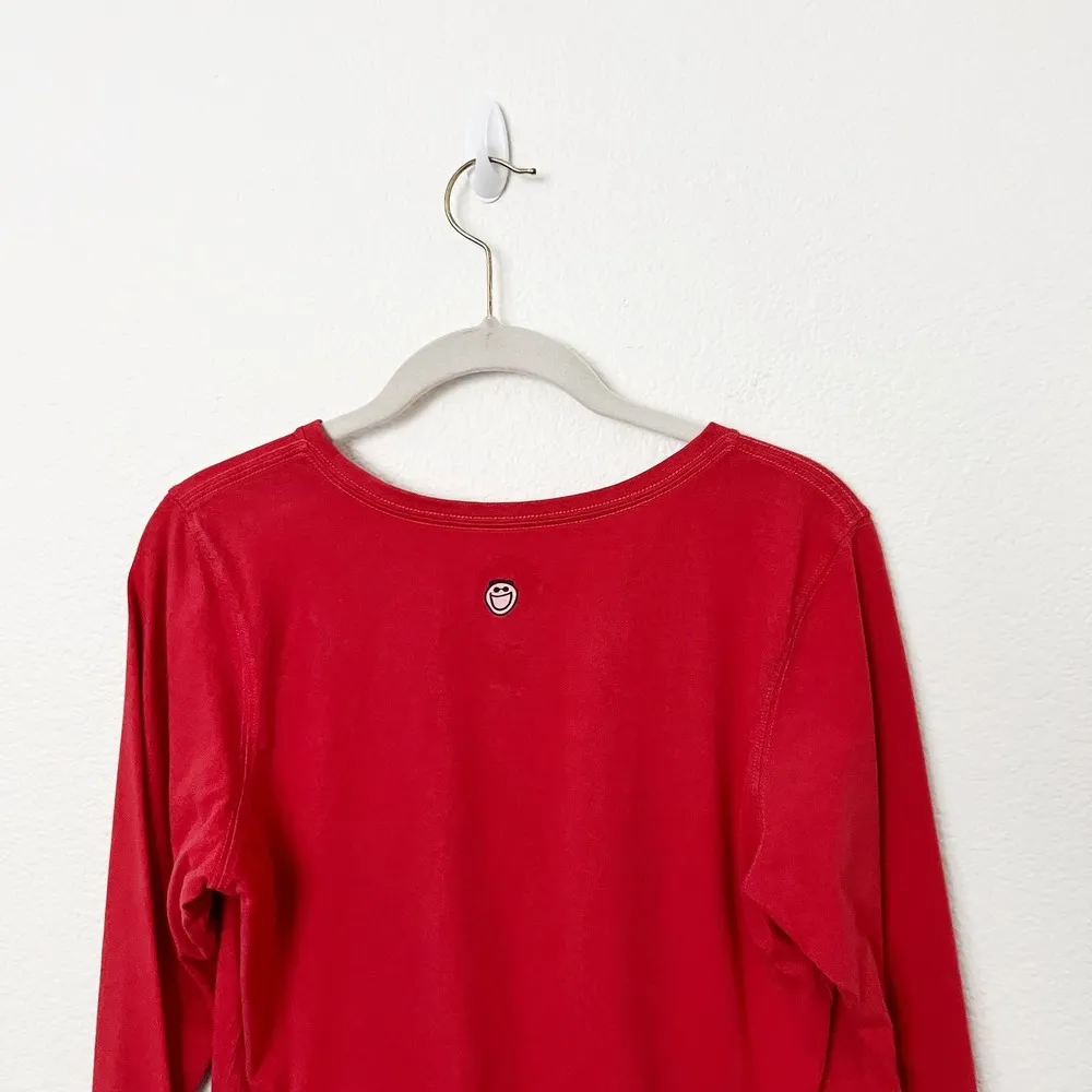 [Life Is Good] Gratitude Thank a Veteran Long Sleeve V-Neck T-Shirt Size Small S - Image 6