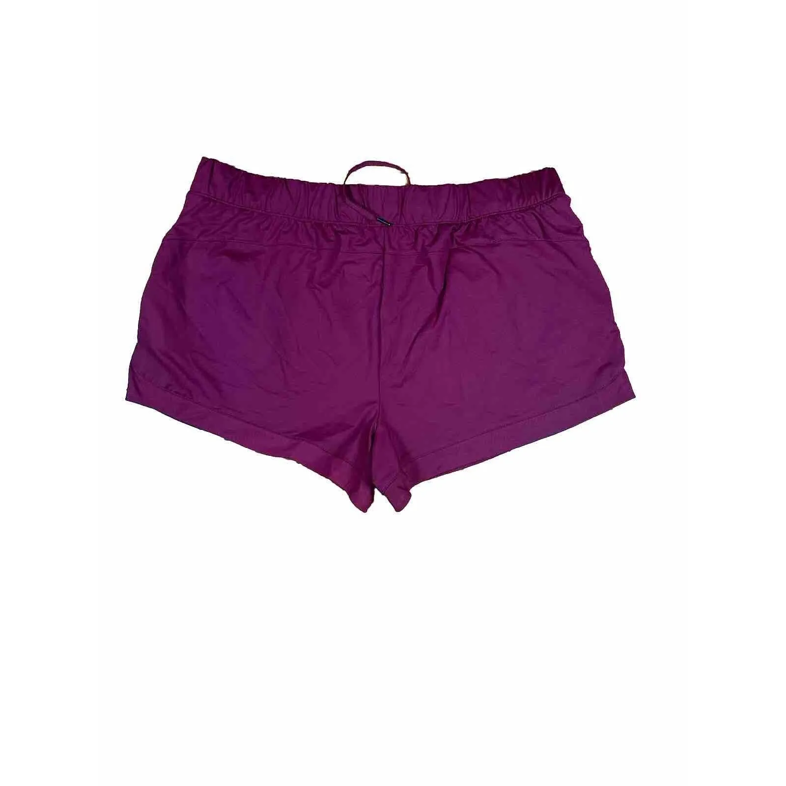 Avia‎ Women Running Athletic Gym Shorts XL Burgundy Mesh Hem Pockets Drawstring - Image 6