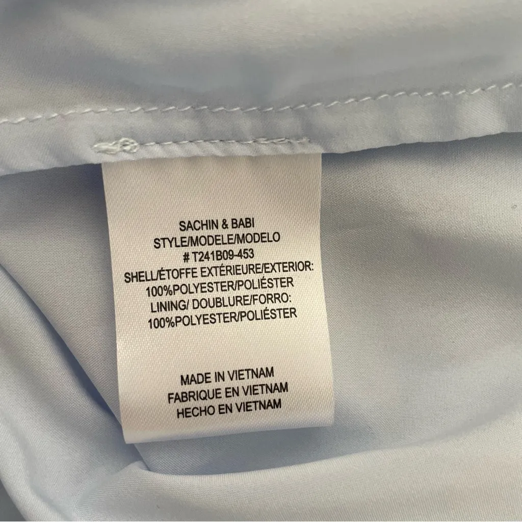 Sachin‎ & Babi Blue Floral One-Shoulder Puff Sleeve Maxi Dress – Size 10 NWOT - Image 9