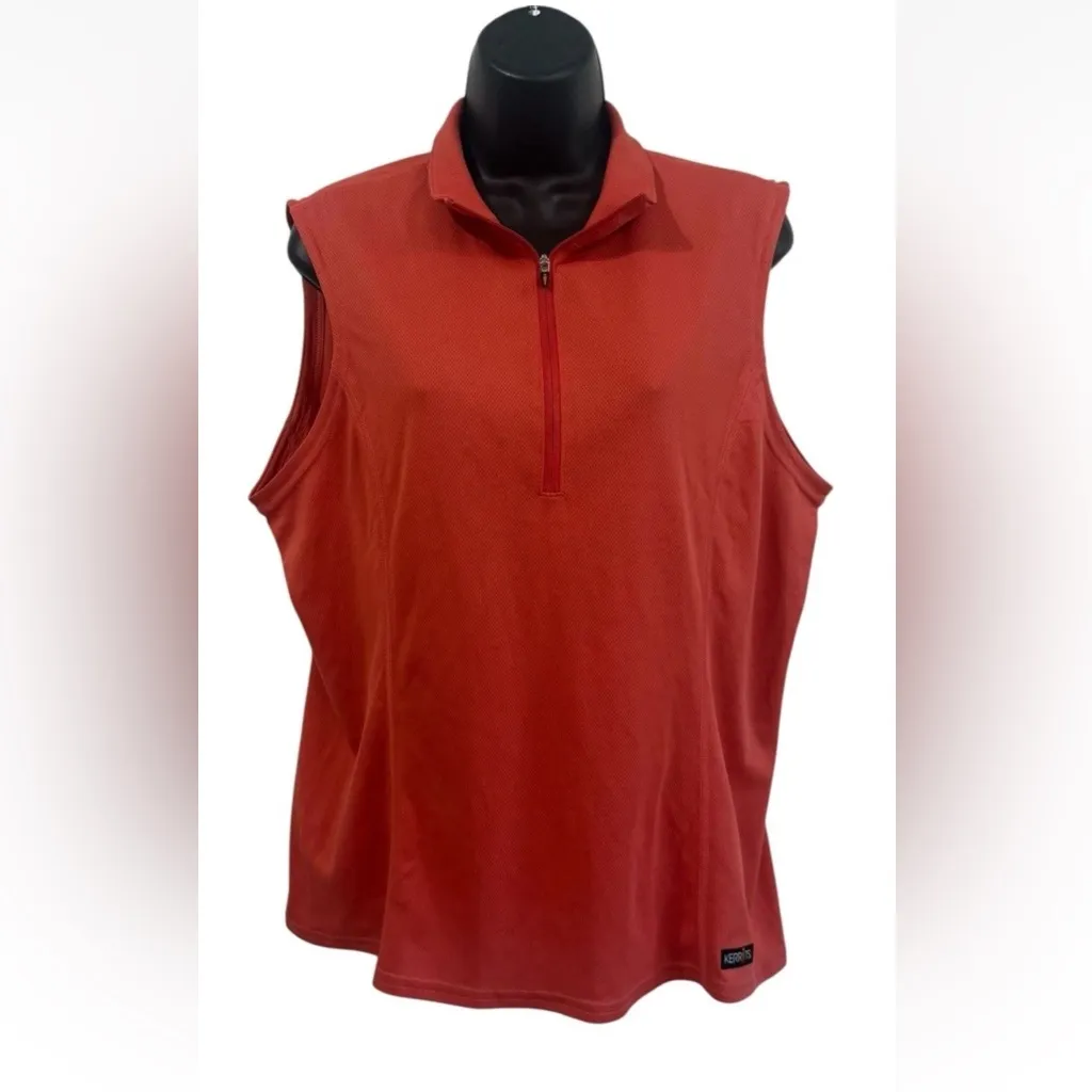 Kerrits  Women’s Sleeveless Top Size L Red Orange - Image 2
