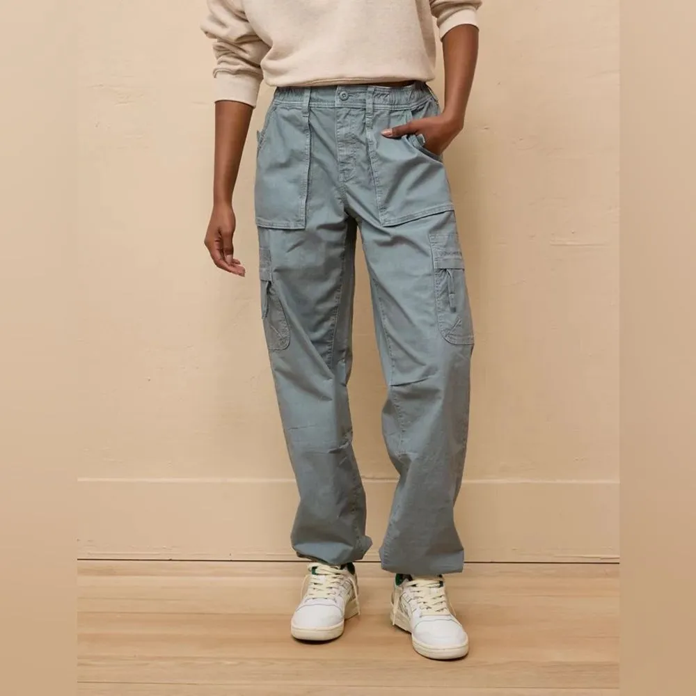 AE Snappy Stretch Baggy Cargo Utility Jogger in Turquoise Water Size 0 Short - Image 3