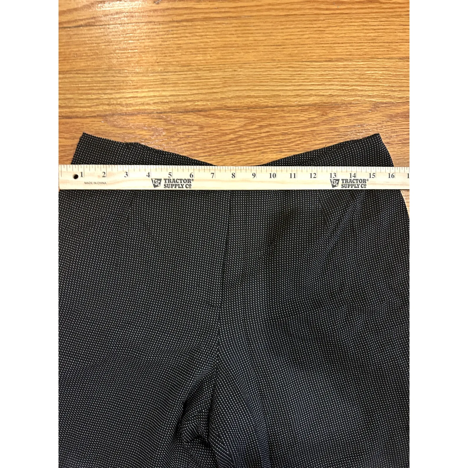 Talbots Black/White Polka Dot Pattern Size 14 Petite Pant - Image 2