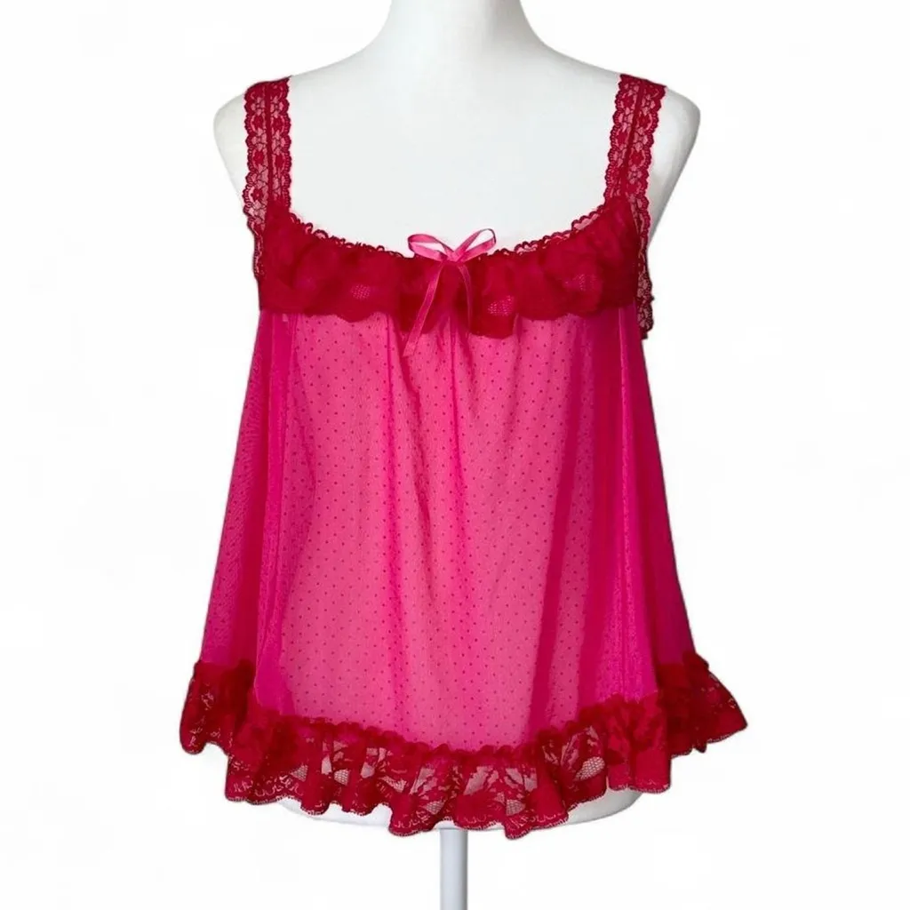 Victoria’s Secret Polka Dot Babydoll Top - Image 2