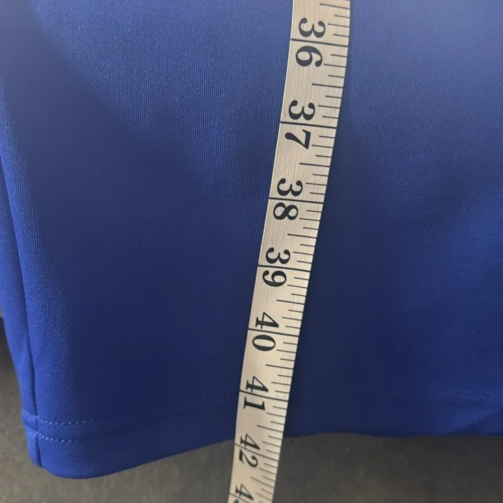 Women’s Blue Long Sleeve Midi Pencil Dress with Bow Detail Size M NEW Size M - Image 11