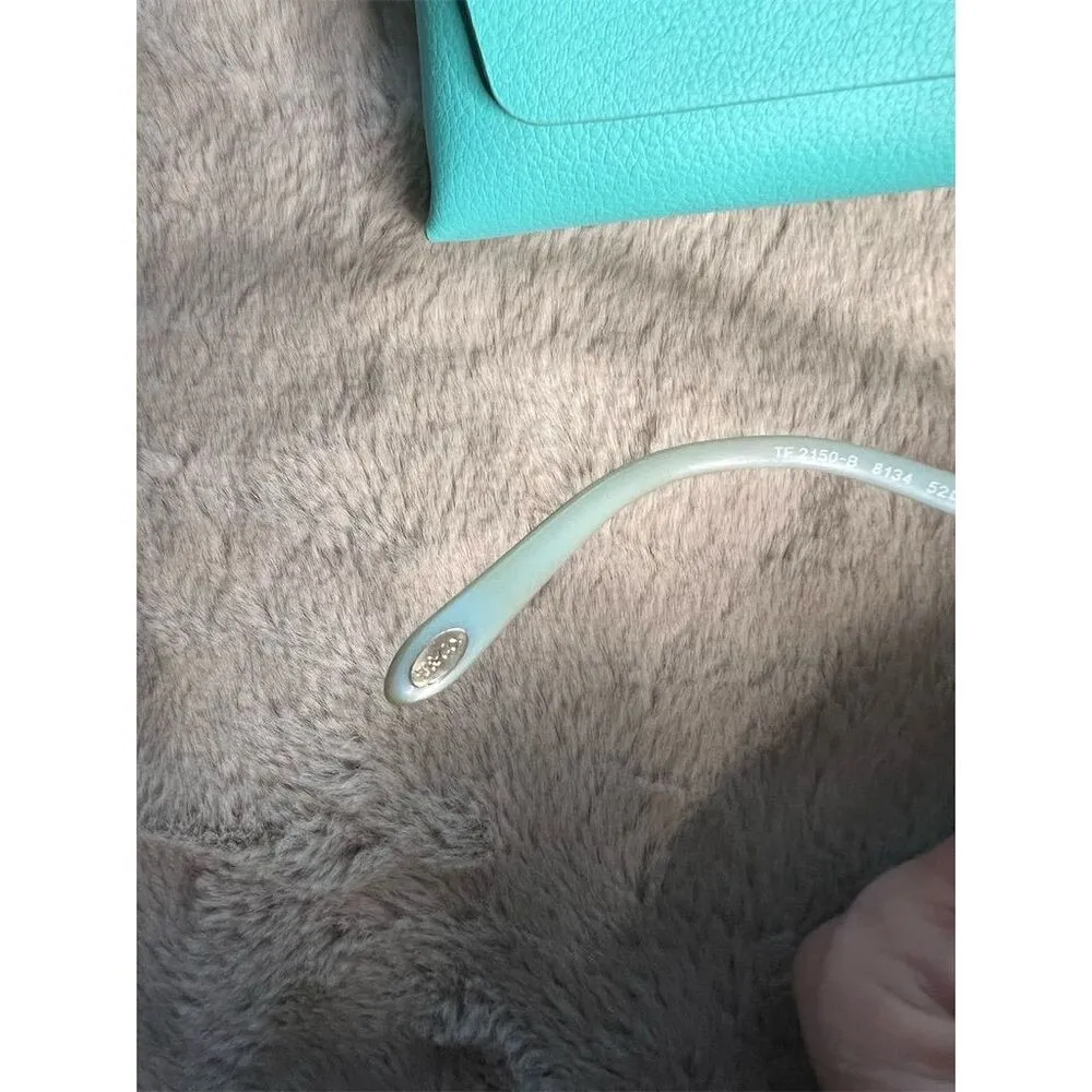 Tiffany & Co Women's Eyeglasses Case Black w/ Blue Accents Full Rim - Image 12