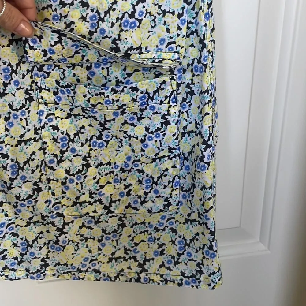 EQUIPMENT (Revolve) Femme Lucida Floral Cotton Sleeveless Shirt Dress - Image 4