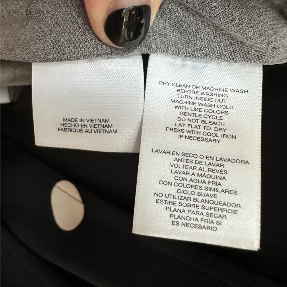 Anne Klein Polka Dot Printed Tie-Waist Top, wrap front, gathers and ties on side - Image 7