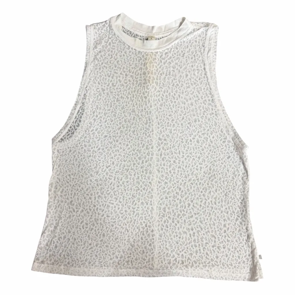 Lululemon All Yours Boyfriend Tank Veil City Camo Burnout White Size 4 - Image 4