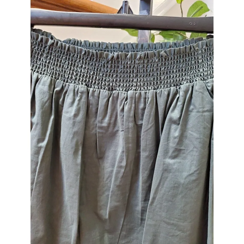 14th & Union Women's Gray 100% Cotton Comfort Waist A-Line Skirts Size Small - Image 2