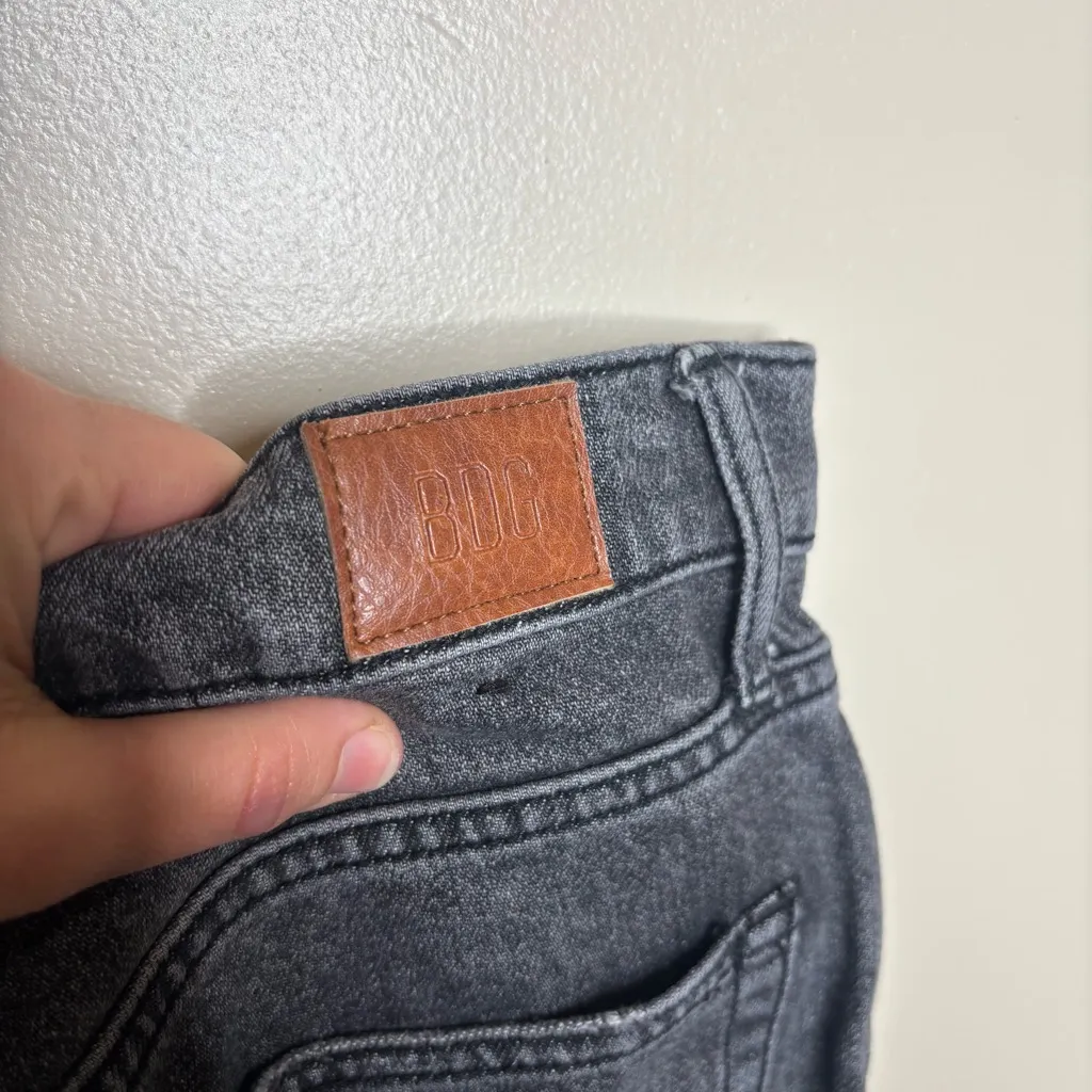 BDG Urban Outfitters Slim Straight Distressed Dark Wash Jeans - Image 7