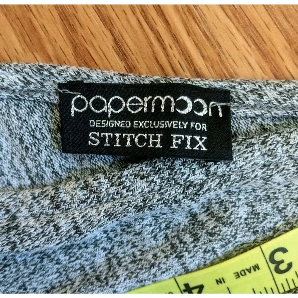 Papermoon Stitch Fix Women XS Cap Sleeve Sweater V-Neck Tank Shirt Office Summer - Image 5