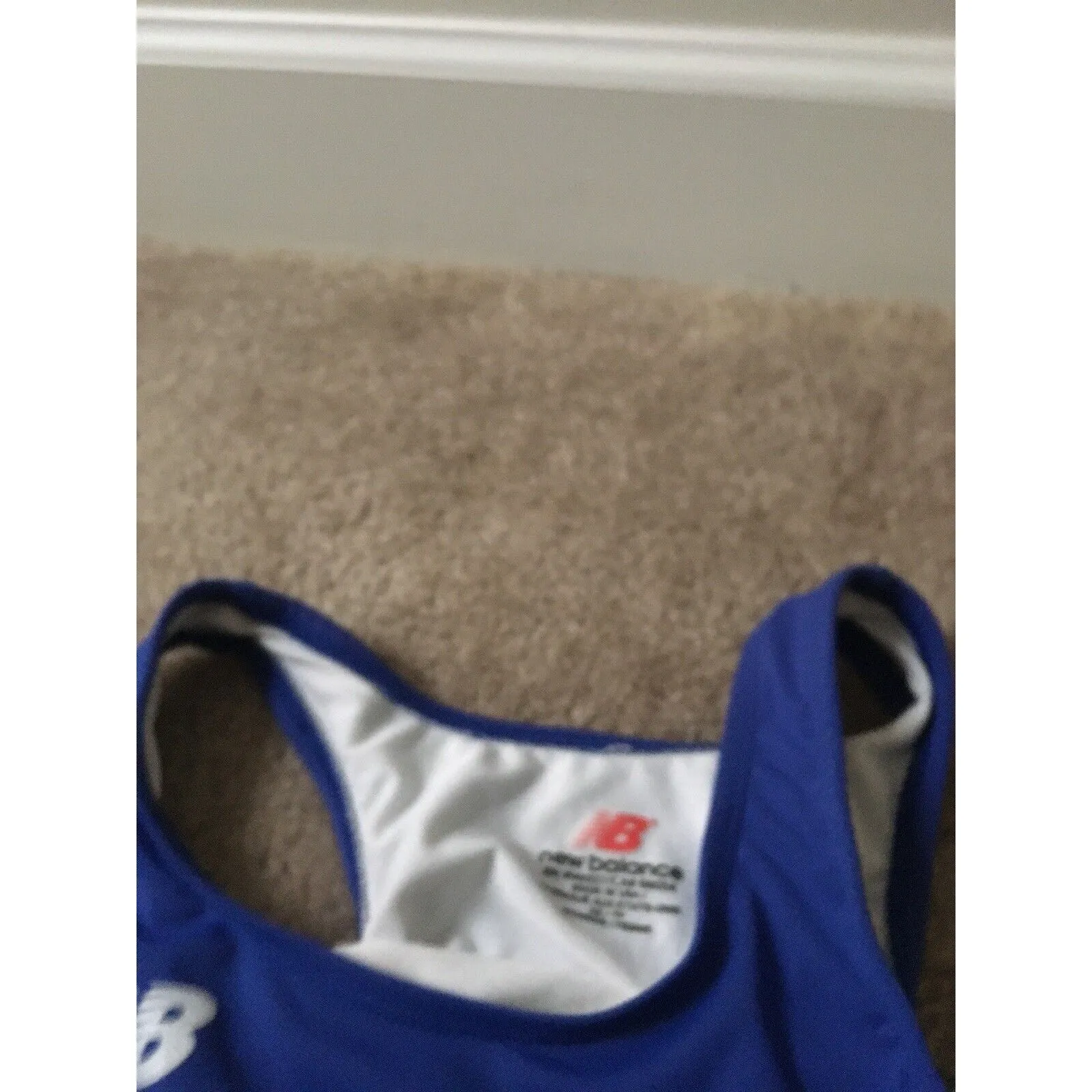 New Balance Women's Wrestling Gym Unitard Speed Suit 1pc Size XS Blue White - Image 6