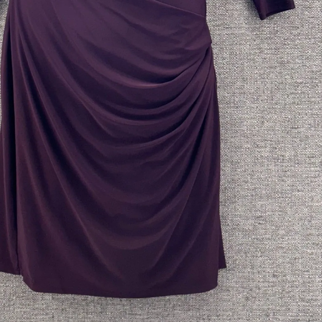 Lauren‎ Ralph Lauren Wrap Formal Dress Purple 12 - Image 5