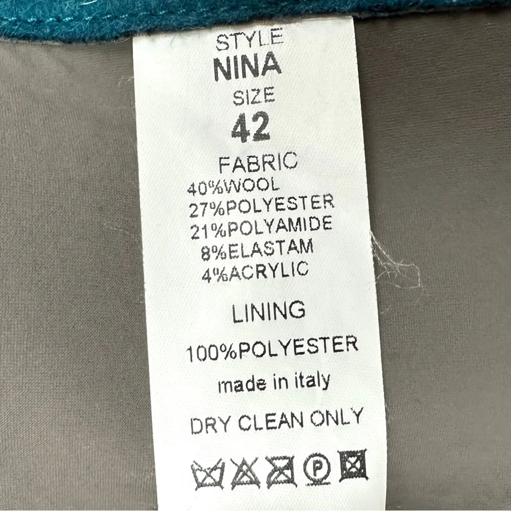 De’ HART Wool Blazer Made in Italy Blue Size undefined - Image 10