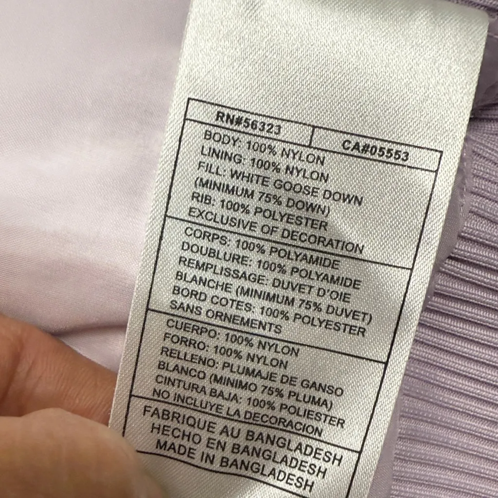 Nike Women's Light Purple Puffer Vest - Image 7