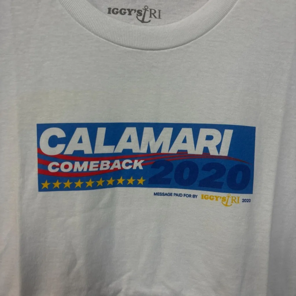 Doughboys Podcast IGGYs RI Calamari Comeback 20202 state Tshirt size XL - Image 2