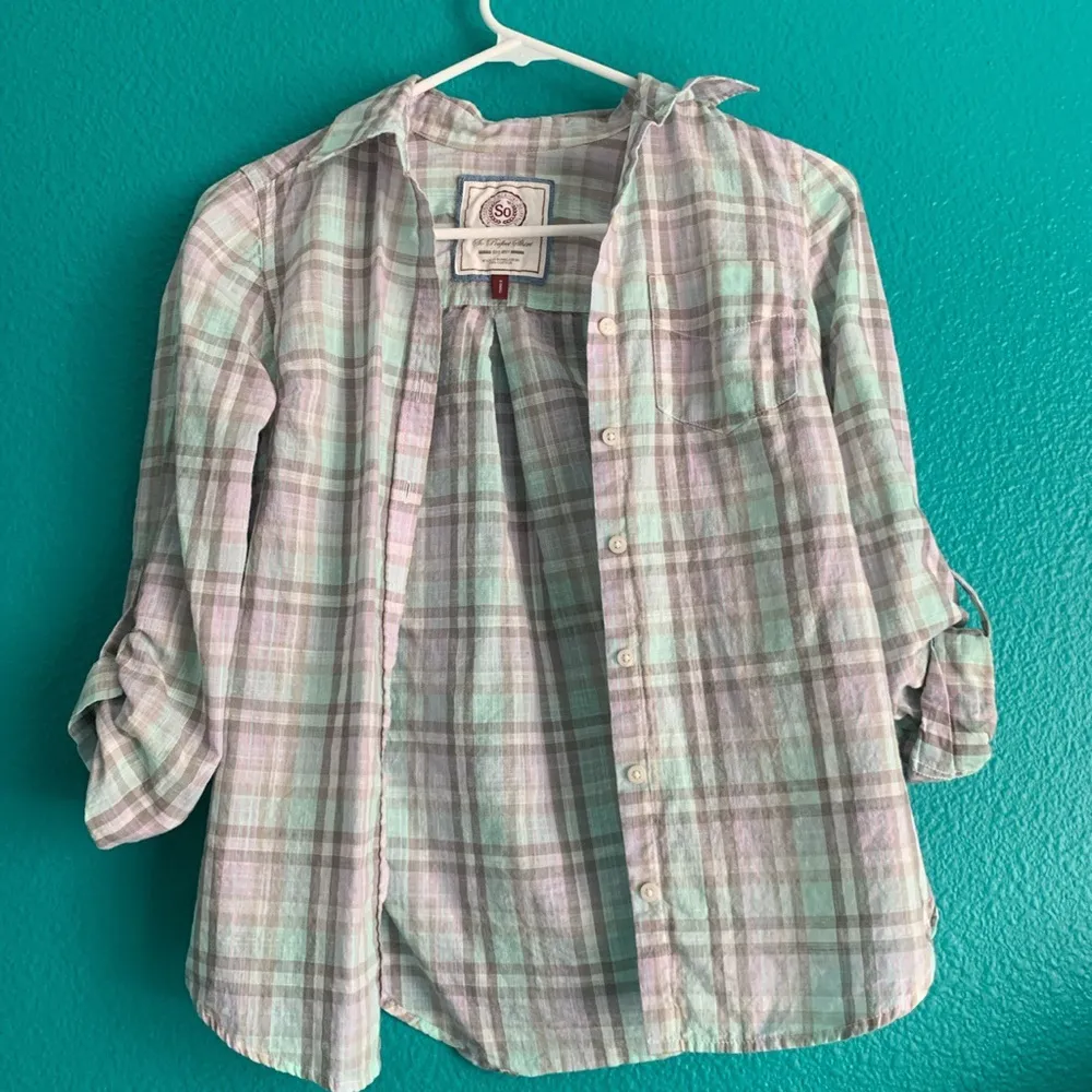 SO grey light pastel flannel - Image 4