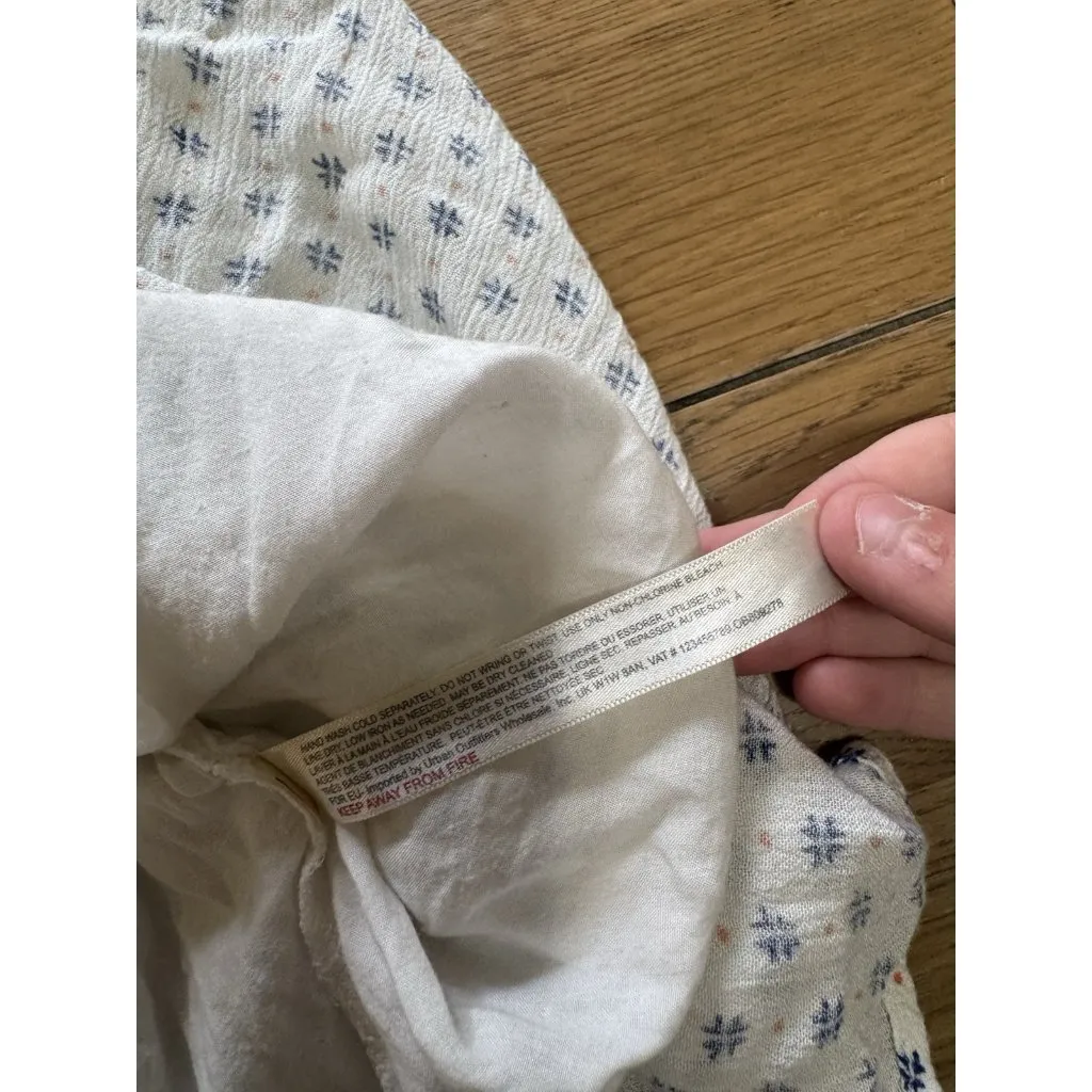 Anthropologie Lilka Maggie Embroidered White Paisley Sleeveless Dress Small Boho - Image 10