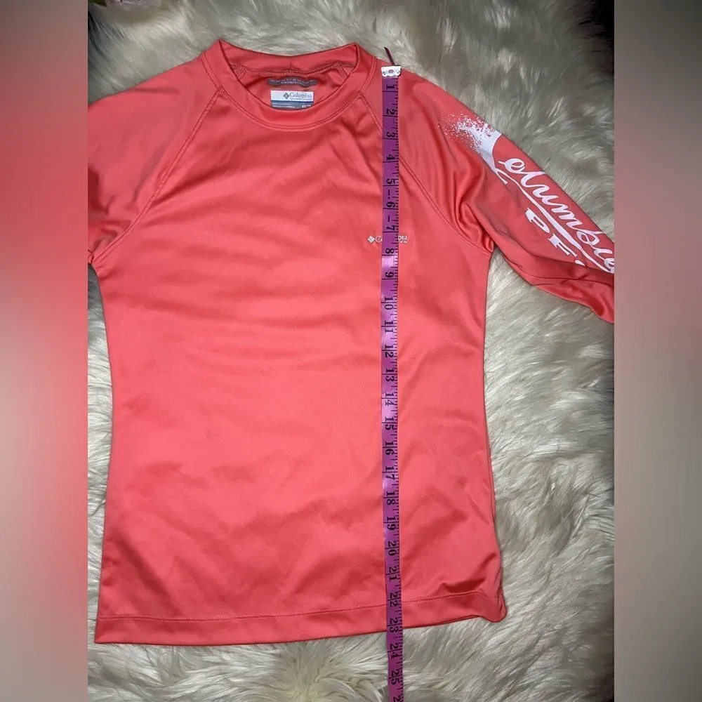 Columbia PFG Tidal Tee II Lollipop w/White Logo Long Sleeve sz XS - Image 7