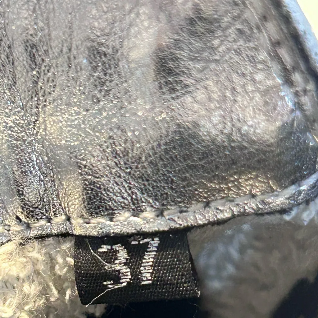 P448 Lucy Calf Hair High Top Platform Pull On Sneaker Size 37 - Image 7