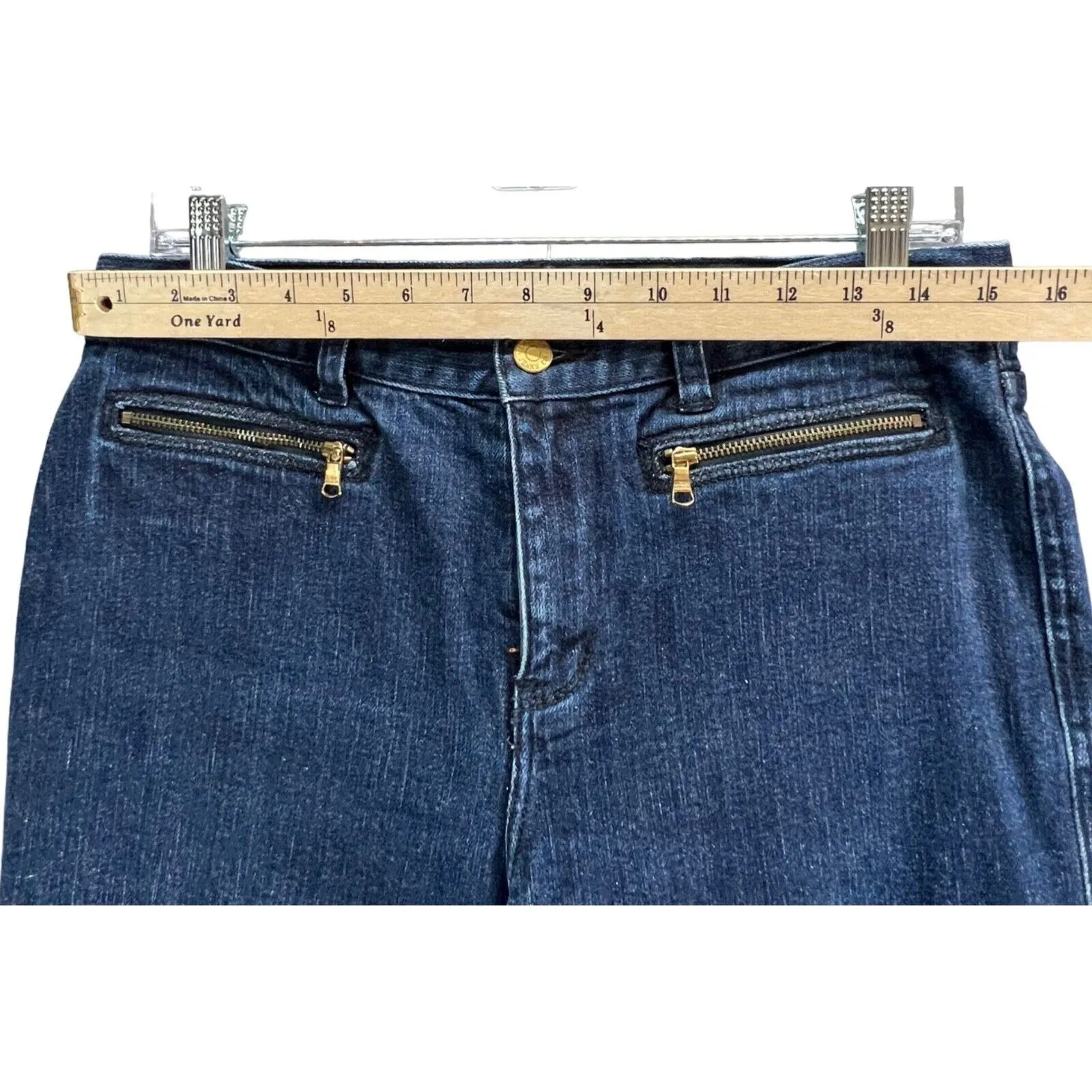 Ralph‎ Lauren LRL Jeans Womens Size 6 Blue Zip Pockets Straight Classic Modern - Image 5