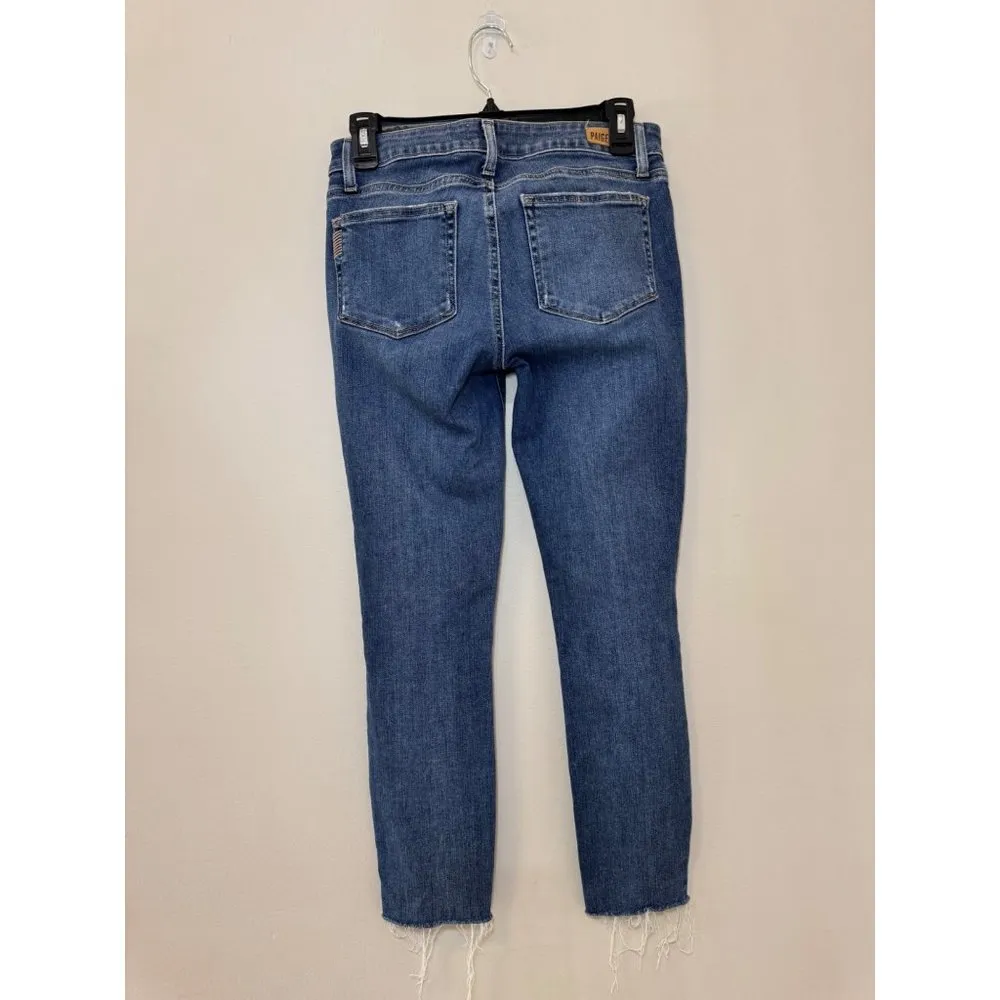 Paige Verdugo Crop Forever Mid Rise Skinny Jeans Womens 27 - Image 3