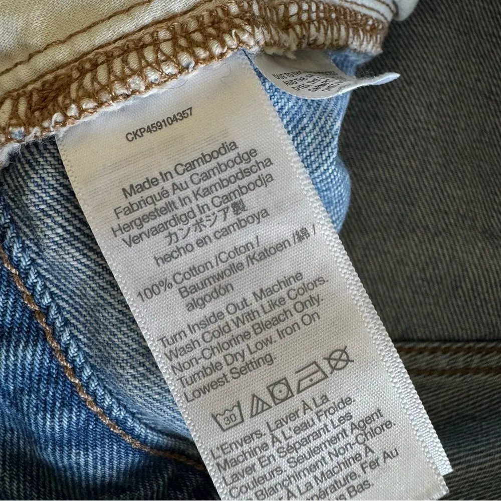 Madewell Relaxed Denim Shorts in Renfield Wash Destructed Edition ND697 - Image 12