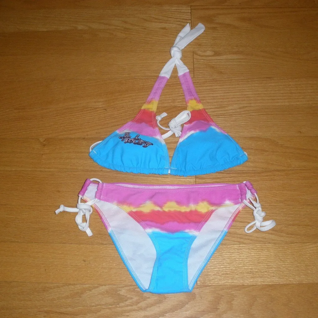#2 NEW Women’s HOOTERS vintage TYE DYE STRING BIKINI Size Small w/Flaw - Image 5