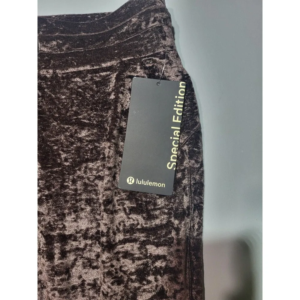 Lululemon Pants Womens 6 Brown Joggers Ready To Crush Velvet French Press - Image 3