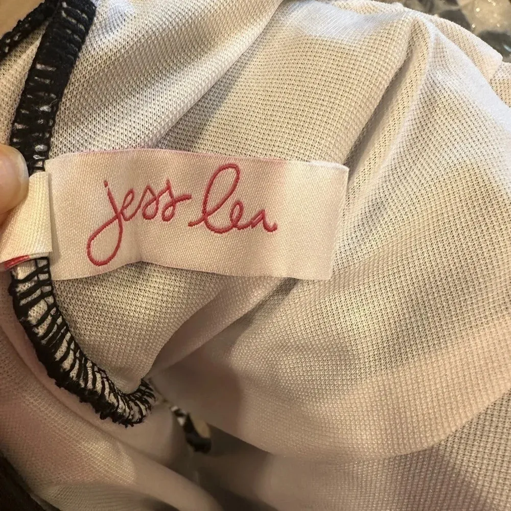 Make A Splash L Black & White Halter Swimsuit Size L - Image 5