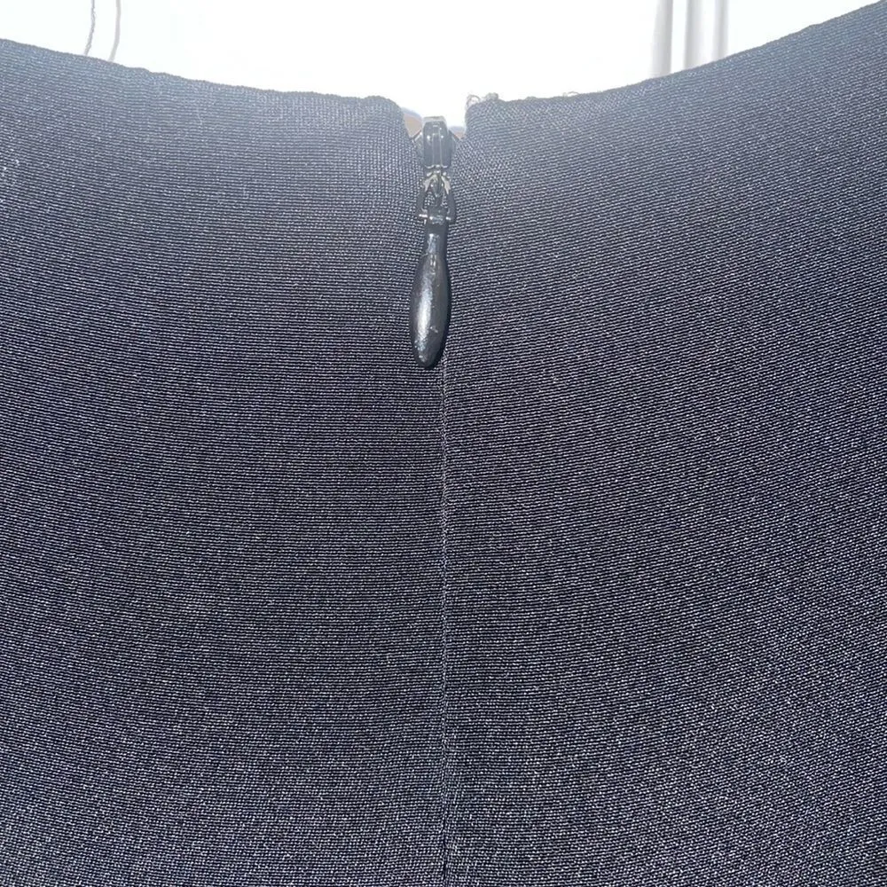 Tibi New York 100% silk Black & White Color block sleeveless dress - Image 8