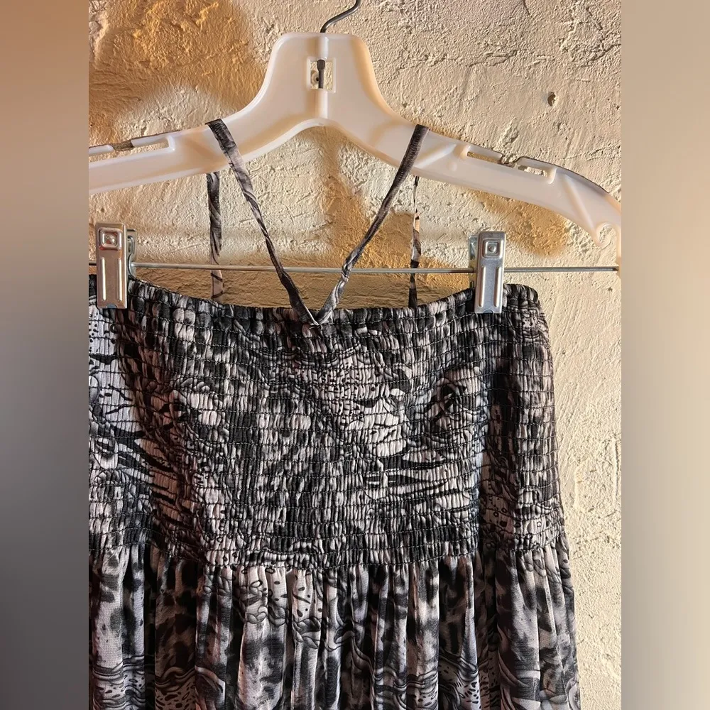 Lapis Black and Gray Asymmetrical Bubble Dress Size M - Image 2