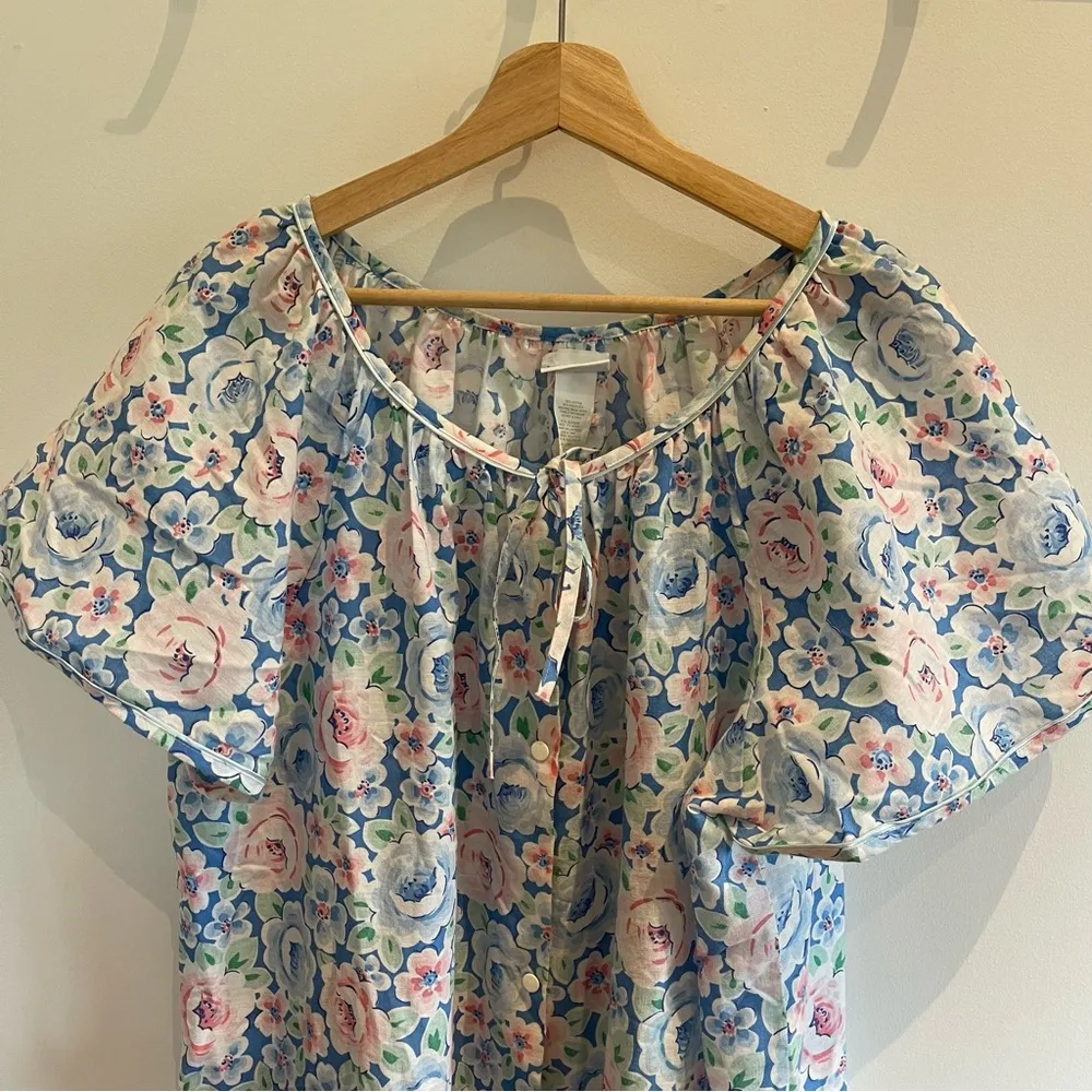 Morning News 3X Vintage House Coat Sleepwear Floral Plus Size Size undefined - Image 2