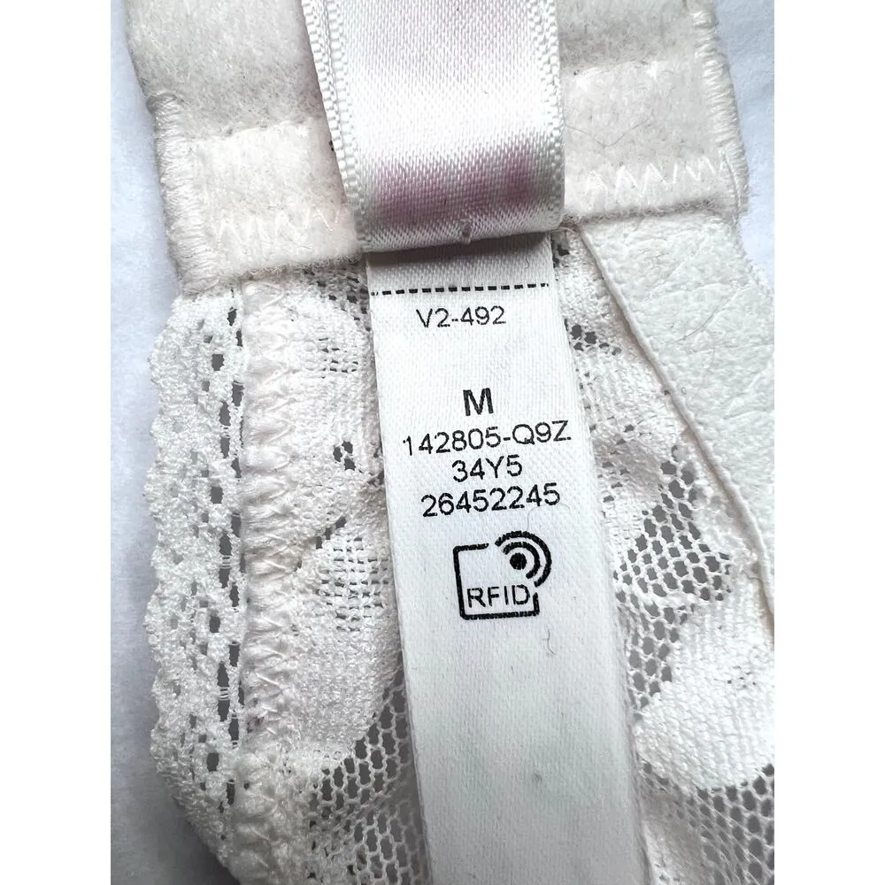 Victorias Secret size M bra white lacy coquette feminine underwire bralette - Image 6