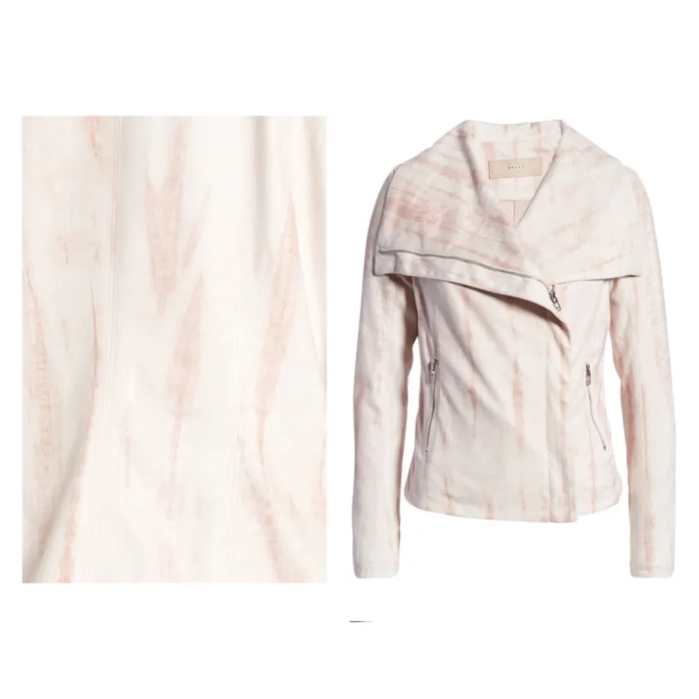 NWT Blank NYC Tie Dye Faux Suede Drape Front Jacket Size XS $108 - Image 5