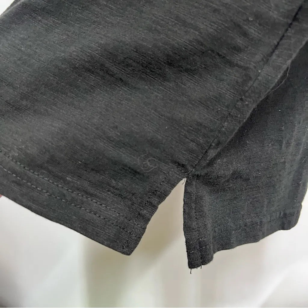 Jane and Delancey M Black Sleeveless Top with white embroidery 100% cotton - Image 8